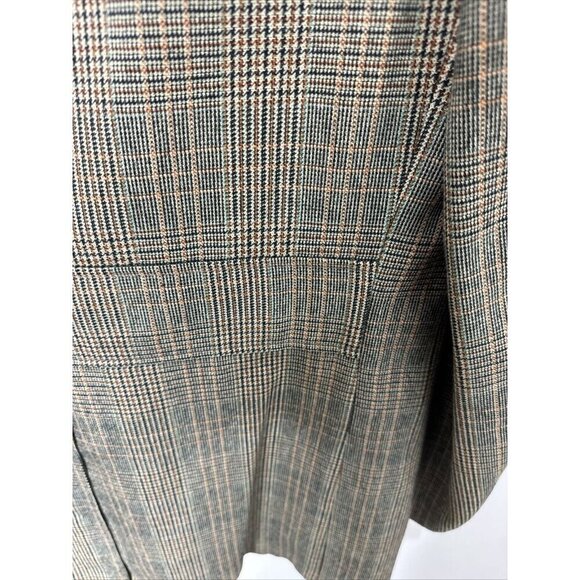 Vintage 70’s Harrodale Tweed Blazer Gray Green Men 42 Woodwards WKRP Herb - Picture 5 of 9